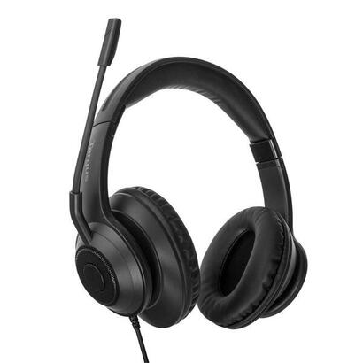 auriculares-stereo-targus-alambrico-negro