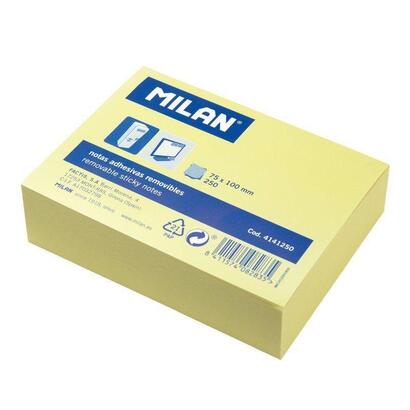 milan-bloc-notas-adhesivas-250-hojas-75x100mm-amarillo-claro