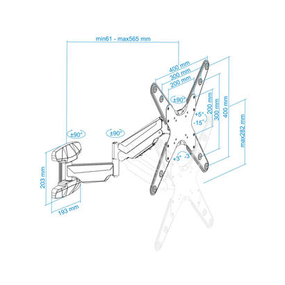 tooq-soporte-de-pared-con-brazo-articulado-para-tv-de-23-55-giratorio-e-inclinable-piston-de-gas-peso-max-30kg