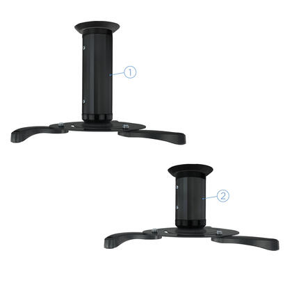 tooq-soporte-universal-de-techo-giratorio-360-para-proyector-negro