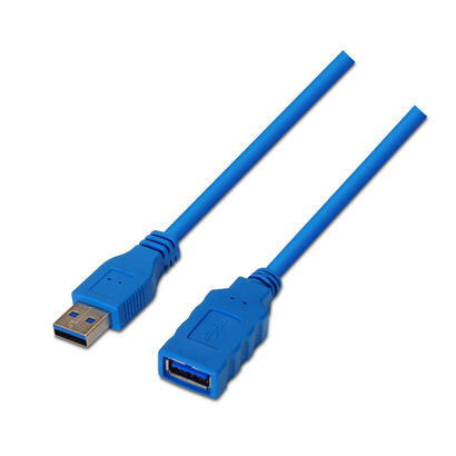 aisens-cable-extension-usb-30-tipo-a-macho-a-a-hembra-1m-azul