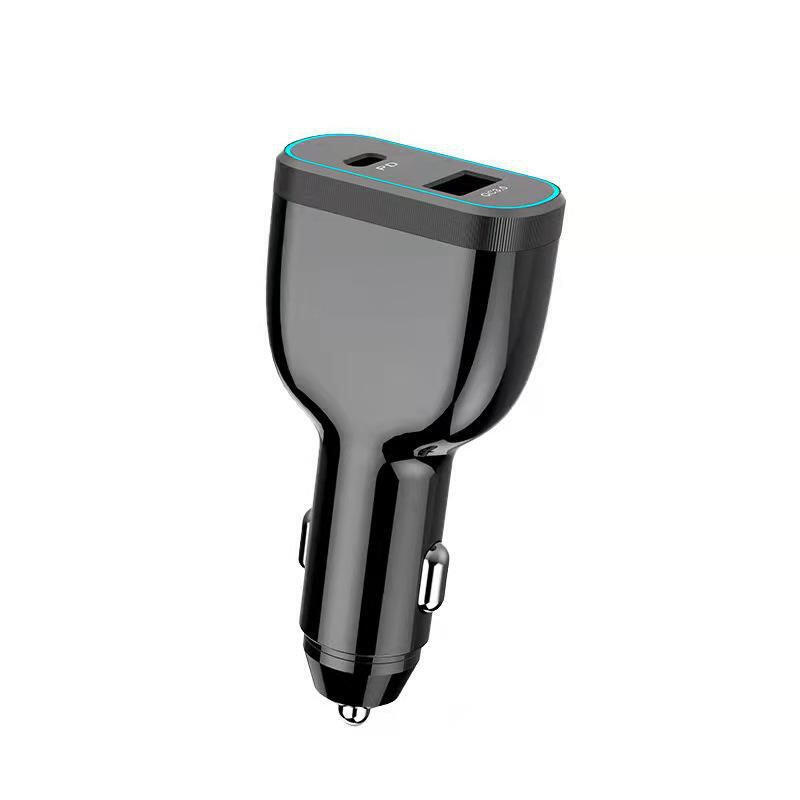 coreparts-usb-c-car-charger-negro-interior
