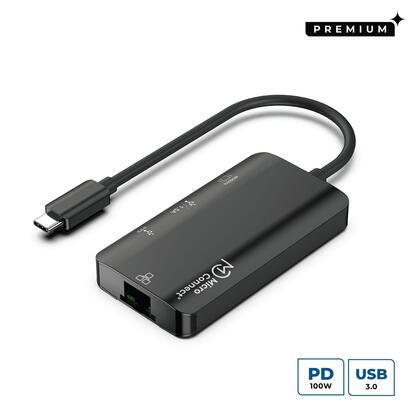 microconnect-usb31ccom16-base-para-portatil-y-replicador-de-puertos-alambrico-usb-32-gen-1-31-gen-1-type-c-gris
