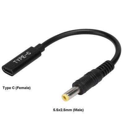 coreparts-mbxusbc-co0005-cambiador-de-genero-para-cable-usb-c-5525mm-negro
