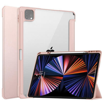 coreparts-tabx-ippro129-cover20-funda-para-ipad-pro-2021-129-folio-oro-rosa