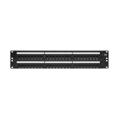 tripp-lite-n252-048-panel-de-conexiones-cat5-cat6-110-de-48-puertos-para-instalacion-en-2u-de-rack-568b-ethernet-rj45-48-port-2u