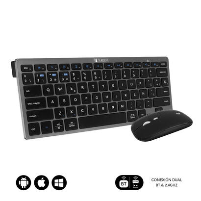 teclado-y-raton-inalambrico-por-bluetooth-subblim-oco020-combo-multidispositivo-compacto-gris