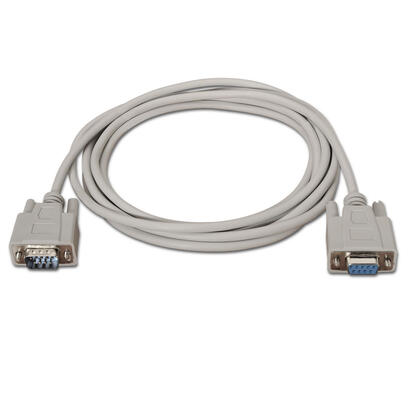 aisens-cable-serie-rs232-db9m-db9h-180m-beige