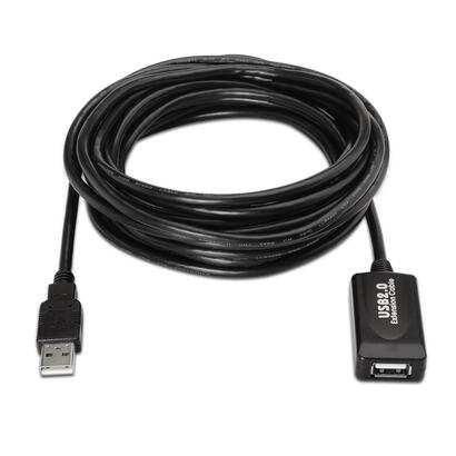 aisens-cable-extension-usb-20-con-amplificador-tipo-a-macho-a-hembra-10m-negro