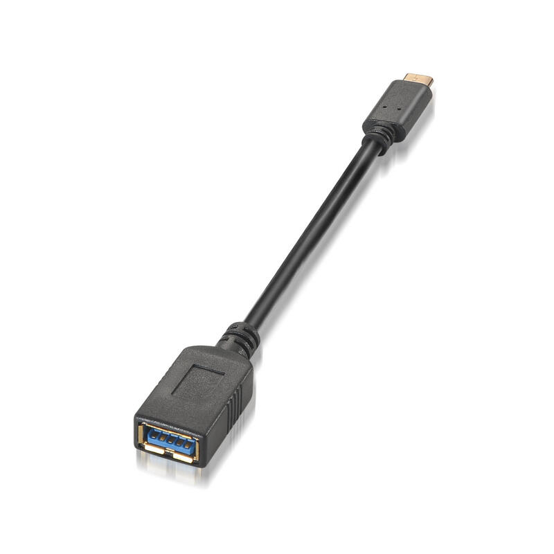 aisens-cable-usb-31-gen1-5gbps-3a-tipo-usb-cm-a-hembra-15cm-negro