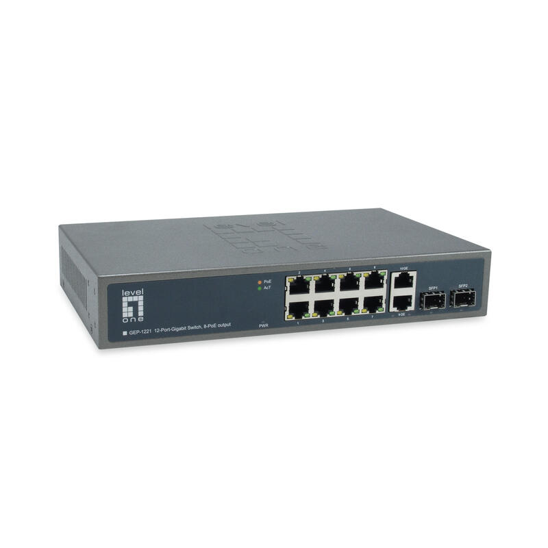 conmutador-levelone-10x-ge-gep-1221-2xgsfp-19-150w-8xpoe