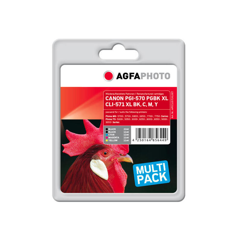 agfa-photo-multipack-negro-cian-magenta-amarillo-negro-foto-apccli571xlset-pgi-570-pgbk-xlcli-571xlbkcmy-1900-copias