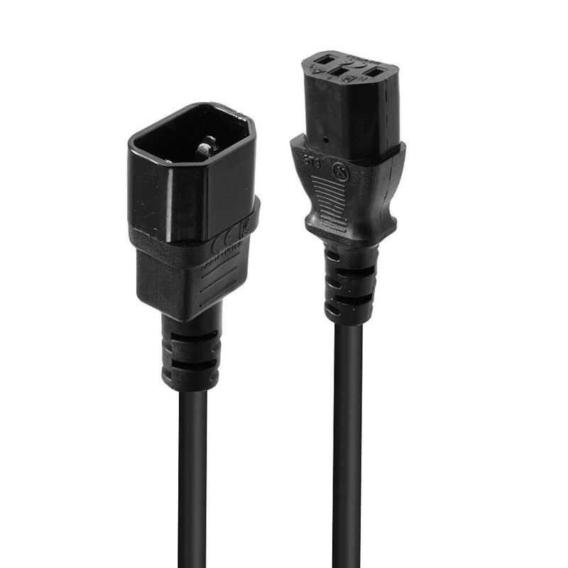 lindy-30320-cable-de-transmision-negro-05-m-c14-acoplador-c13-acoplador