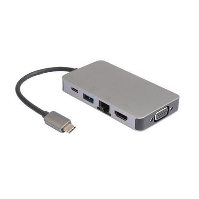 microconnect-usb31ccom14-base-para-portatil-y-replicador-de-puertos-alambrico-usb-32-gen-1-31-gen-1-type-c-gris