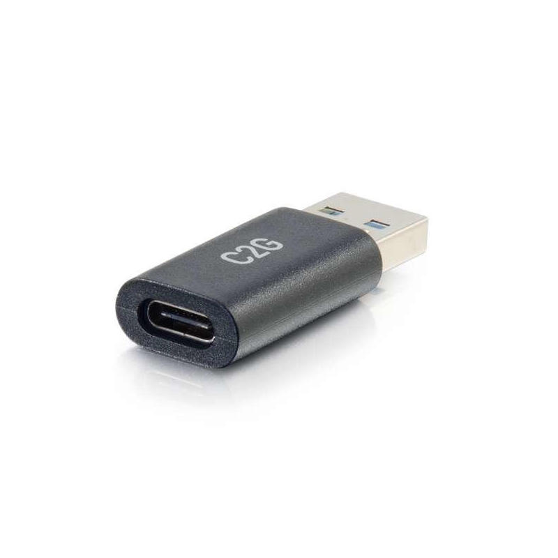 c2g-usb-c-to-usb-adapter-superspeed-usb-adapter-5gbps-fm-adaptador-usb-usb-c-h-reversible-a-usb-tipo-a-m-usb-30-moldeado-negro