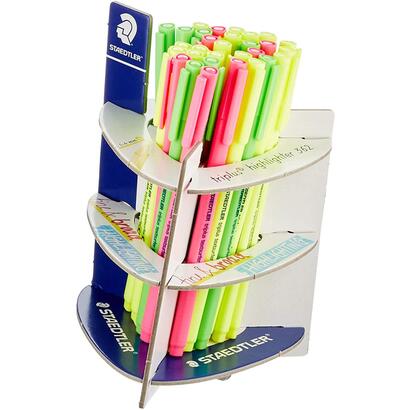 staedtler-triplus-textsurfer-362-expositor-de-30-rotuladores-fluorescentes-trazo-1-4mm-aprox-tinta-base-de-agua-colores-surtidos