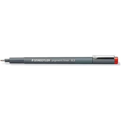 pack-de-10-unidades-staedtler-pigment-liner-308-rotulador-calibrado-trazo-03mm-secado-rapido-color-rojo