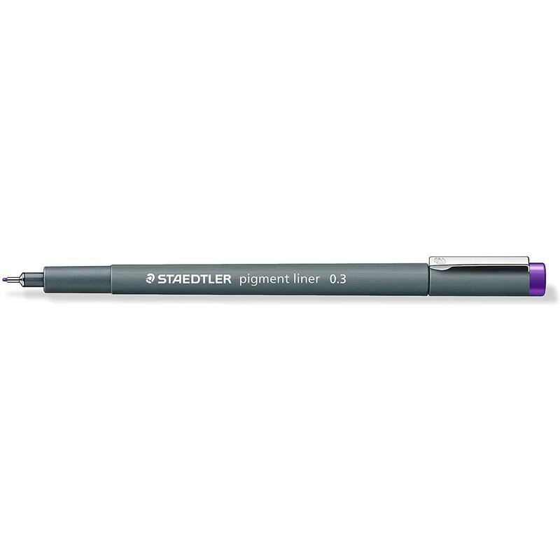 pack-de-10-unidades-staedtler-pigment-liner-308-rotulador-calibrado-trazo-03mm-secado-rapido-color-violeta