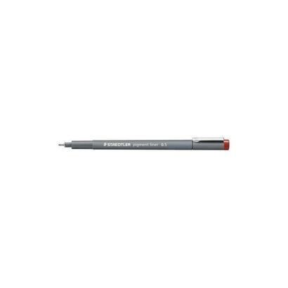 pack-de-10-unidades-staedtler-pigment-liner-308-rotulador-calibrado-trazo-05mm-secado-rapido-color-rojo