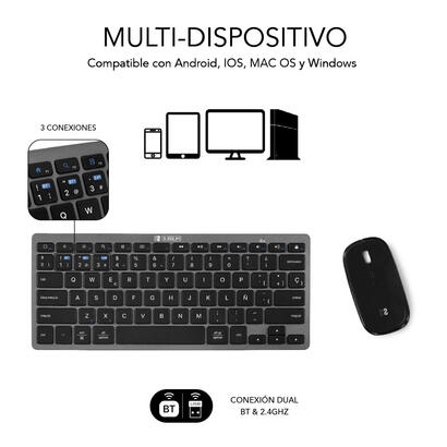 teclado-y-raton-inalambrico-por-bluetooth-subblim-oco020-combo-multidispositivo-compacto-gris