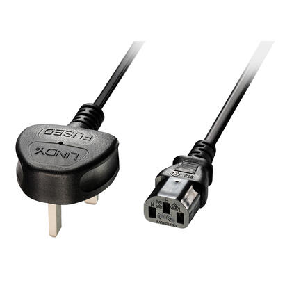 lindy-30433-cable-de-alimentacion-uk-a-iec-c13-2m-reino-unido