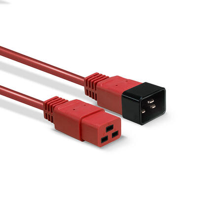 lindy-30123-cable-de-transmision-rojo-1-m-c19-acoplador-c20-acoplador