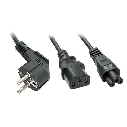 lindy-cable-en-y-2m-schuko-a-1x-iec-c13-y-1x-iec-c