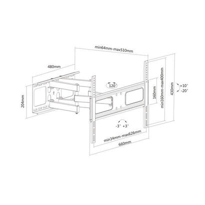 value-solid-articulating-wall-mount-tv-holder