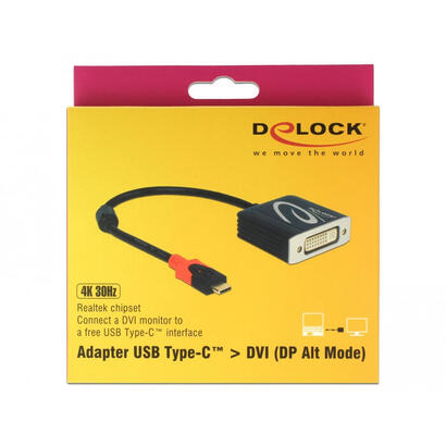 delock-adaptador-usb-type-c-macho-dvi-hembra-modo-dp-alt-4k-30-hz