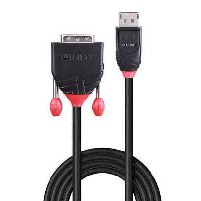 lindy-41491-cable-2-m-displayport-dvi-negro