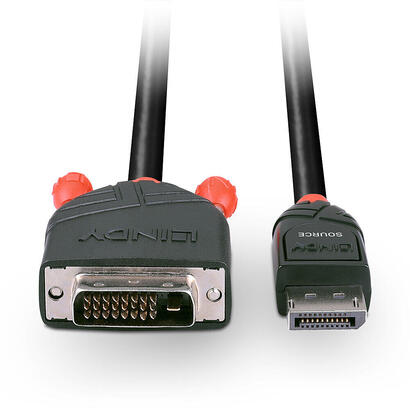 lindy-41491-cable-2-m-displayport-dvi-negro