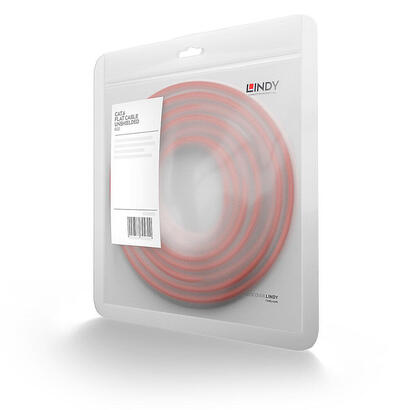 lindy-cable-de-red-cat6-flachband-ungeschirmt-rojo-050m