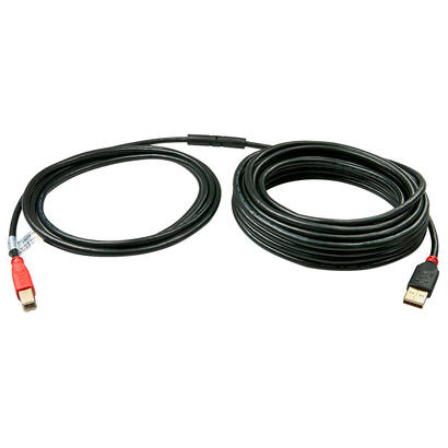 lindy-42762-cable-usb-15-m-usb-20-usb-a-usb-b-activo-negro-rojo