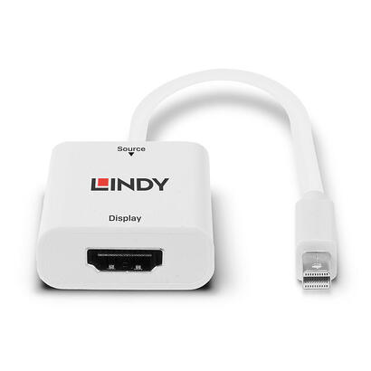 lindy-41069-adaptador-de-cable-de-video-mini-displayport-hdmi-tipo-a-estandar-blanco