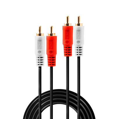 lindy-35660-cable-de-audio-1-m-2-x-rca-rojo-blanco