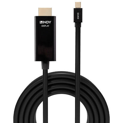 lindy-36928-cable-3-m-mini-displayport-hdmi-tipo-a-estandar-negro