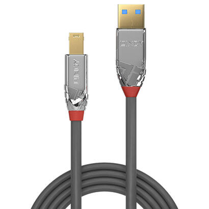cable-lindy-usb-30-tipo-ab-cromo-line-mm-05m