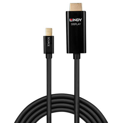 lindy-40912-adaptador-de-cable-de-video-2-m-mini-displayport-hdmi-tipo-a-estandar-negro