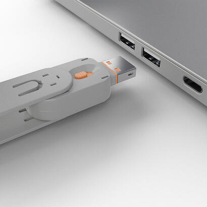 lindy-40623-llave-de-bloqueador-de-puerto-usb-tipo-a-naranja-1-piezas