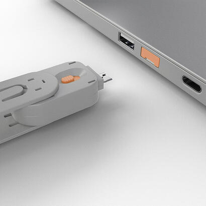 lindy-40623-llave-de-bloqueador-de-puerto-usb-tipo-a-naranja-1-piezas