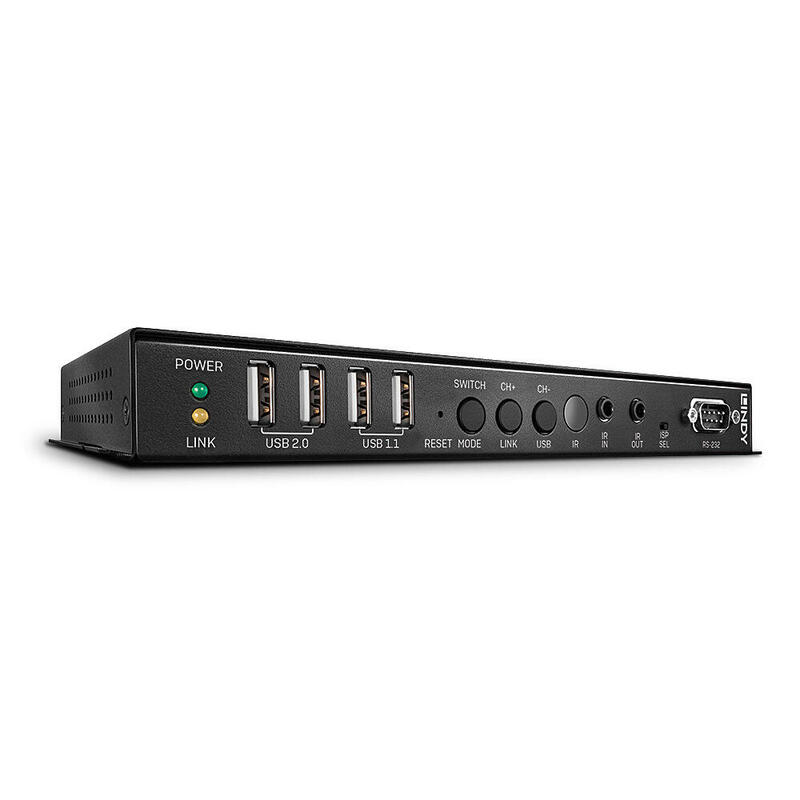 lindy-38267-extensor-audiovideo-receptor-av-negro-lindy-4k-hdmi-usb-over-ip-extender-receiver