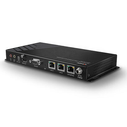 lindy-38267-extensor-audiovideo-receptor-av-negro-lindy-4k-hdmi-usb-over-ip-extender-receiver
