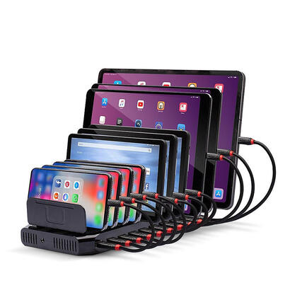 lindy-73309-estacion-de-carga-independiente-plastico-negro-10-port-usb-charging-station-for-tabletssmartphones