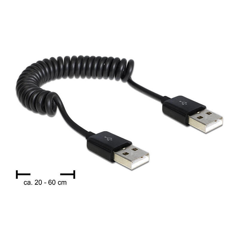 delock-83239-usb-cable-06-m-usb-20-usb-a-black-spiral