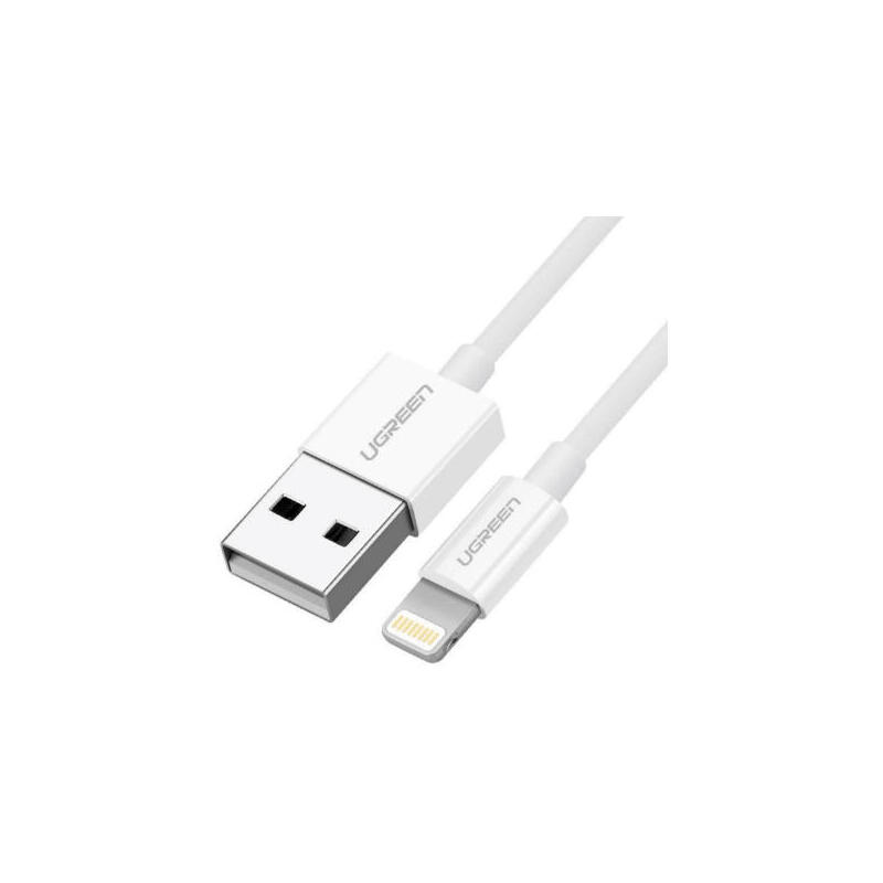 cable-ugreen-20728-usb-20-m-lightning-m-1-m-white-color