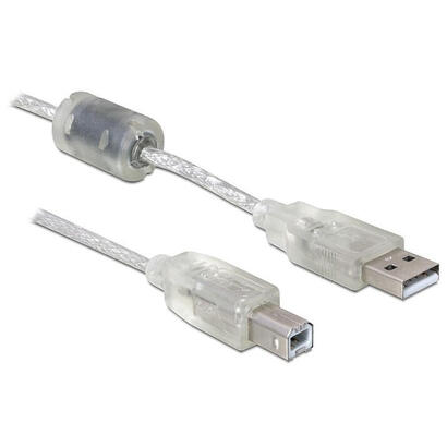 delock-cable-usb-20-typ-a-macho-usb-20-typ-b-macho-05-m-transparente