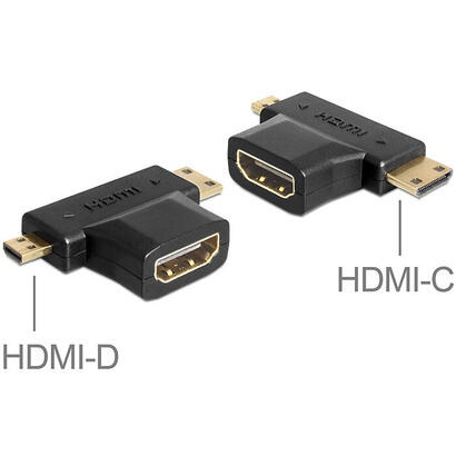 delock-adaptador-hdmi-a-hembra-hdmi-c-hdmi-d-macho