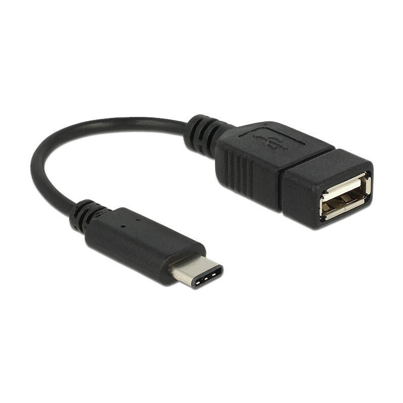 delock-adaptador-usb-tipo-c-20-macho-usb-20-typ-a-hembra-15-cm-negro