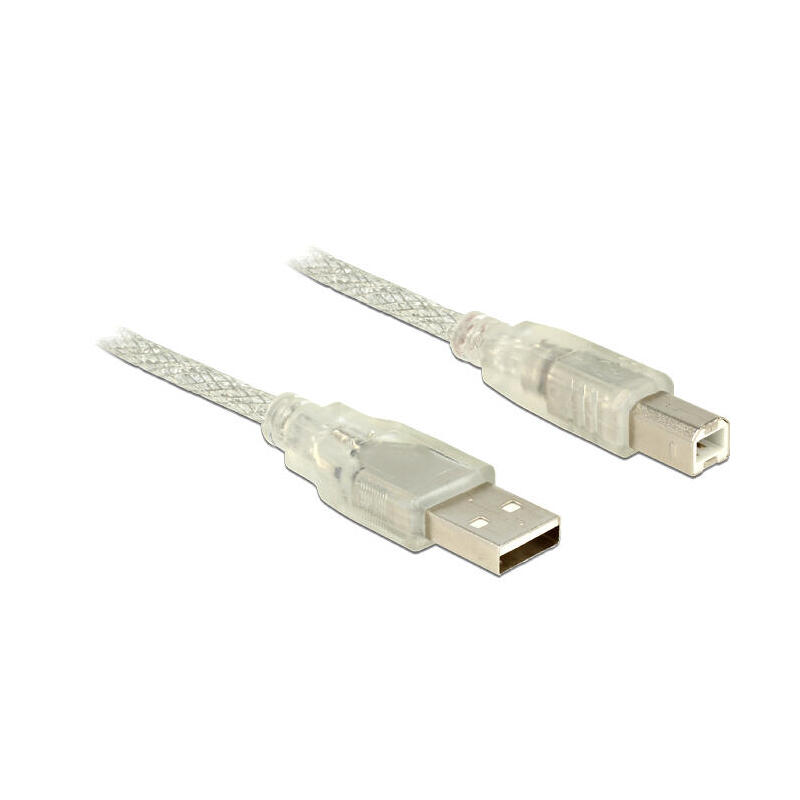 delock-cable-usb-20-tipo-a-macho-usb-20-tipo-b-macho-de-3-m-transparente