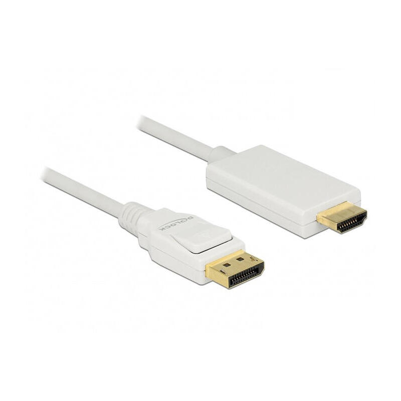 delock-cable-displayport-12-macho-hdmi-a-macho-2-m-blanco-4k delock-cable-displayport-12-macho-hdmi-a-macho-2-m-blanco-4k